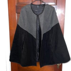 Plus size poncho coat